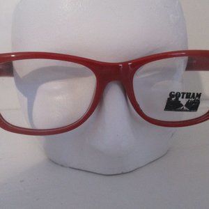NEW , UNISEX  RED *GOTHAM* RETRO, RAY-BAN SHAPE ,EASILY RX'ED*EYEGLASSES,FRAMES